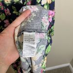 Old Navy  fit and flare dress large Floral Dark Midi Linen Wedding Coquette Girly Photo 6