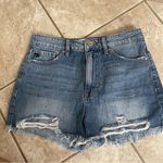 KanCan Jean Shorts Womens M Blue Relaxed Distressed Denim Medium Wash‎ Photo 8