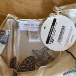 Nectar NWT  Sheer Cream and Black Long Sleeve With Butterfly Print XS Photo 7