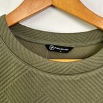 PRETTYGARDEN |ArmyGreen Textured T-Shirt Dress with Pockets sz Medium Photo 2