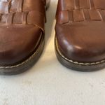 Predictions  LEATHER COLLECTION WOMENS SHOES 8.5 BROWN SLIP-ON WEAVE Photo 4