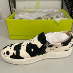 Very Volatile Cow Print Slip-On Sneakers Size 9 by  Photo 0