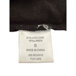 Lucy Paris Black Floral Embroidered Off Shoulder Top Linen Blend S Whimsical Photo 3