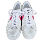 Nike  Women's Pink White Sneaker Shoes Sweet Classic Heart Leather Size 8 Vintage Photo 3