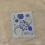 Blue Fish Vintage Linen Button Up Tunic 1999 Shirt Lagenlook Butter Yellow XXL Size 2X Photo 8