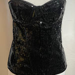Women's Daisy Corsets Black Sequin Bandeau L Size L Photo 0