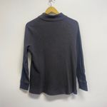 Lulu B Waffle Knit Half Zip Pull Over Top Gray Size M Photo 8