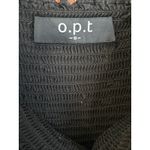 OPT Black Square Neck Puff Sleeve Smocked Tiered Midi Dress Womens Size S Photo 3