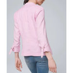 White House | Black Market  Jacket Drape-Front Roll-Sleeve Purple Medium Casual Photo 3