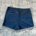Diamante Distressed Wash Frayed Cuff Shorts Juniors Large Blue Photo 1