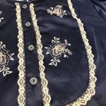 Carole Hochman navy blue night gown sz small Photo 2