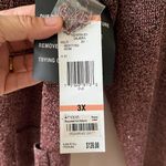 Jones New York Sz 3X Stretch One Button Front Cardigan Sweater Jacket Shimmery Photo 2