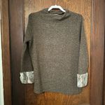 Trisha Tyler Brown Faux Fur Trim Sweater Size M Size M Photo 1