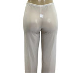 Zuliana white mesh size S/M tie waist pants Preowned Photo 3