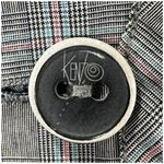 Kenzo Y2K Business Suit jacket Womens EU Size 42 US Size 4 Small Gray Plaid Vtg Photo 4