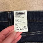 Carhartt NWT  Women’s Texas Pant Dark Wash Jean Size 26x34 Photo 4