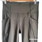 Lululemon Time To Sweat Crop 23" in Dark Olive Size 4 W6AWSS Photo 2