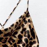 ZARA mini dress cheetah animal print open back evening wedding cocktail party Photo 10