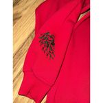 Hanes Vintage  XL Red Puffy Paint‎  Christmas Crewneck Sweatshirt Ugly Ornaments Photo 2