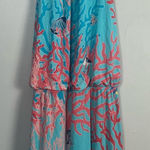 Tori Richard  Finding Tori Darlene coral reef turquoise fia dress size medium Photo 0