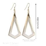 Cubic Zirconia Triangle Dangle Earring’s NWT Silver Photo 2