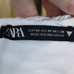 ZARA  White Eyelet Ruffle Collar Bodycon Mini Dress NWOT Photo 5