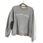 Women's Yellow Label Grey & White Crewneck Sweatshirt M Gray Size M Photo 7
