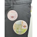 Dickies  FLEX‎ Slim Fit Charcoal Grey Bootcut Pants Women's Size 8 Regular NWT Photo 5