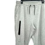 Nike Size 1X NWT Tie Waist Sweatpants Gray Standard Fit Leg Pocket Zipper Gym Photo 2