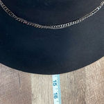 Saks 5th Avenue Saks Fifth Avenue Womens Wool Felt Floppy Hat with‎ Silver Chain Black One-Size Photo 5