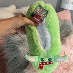 Disney Star Wars Mandalorian Slippers Christmas Fuzzy Babba House Shoes Green One Size Photo 6