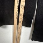 Max Studio Vintage Y2K Small Sweater Feather Trim Black Long Sleeve Rayon Blend Photo 5