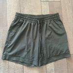 Mondetta  Olive Green Swishy Athletic Shorts 6” Inseam Drawstring Photo 0