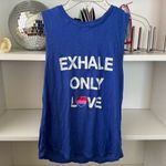 Spiritual Gangster  Exhale Only Love Blue Muscle Tank Photo 2