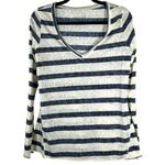 Free People We the Free Stripe Burnout Long Sleeve Lightweight Shirt Size Large Photo 0