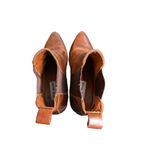 Steve Madden Pistol Boots Western Cowgirl Cognac Brown Leather Ankle Sz 7.5 Photo 8