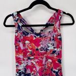 Title Nine  Athletic Dress Medium Pink Abstract Floral Racerback Shelf Bra Pocket Photo 1