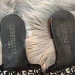 EUC Fashion Sandals Slides Dark Navy Blue, Black and Tan Slides sz 38 Photo 1