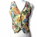 Floral tapestry vest top in multi Photo 1