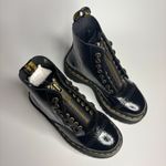 Dr. Martens  Sinclair Distressed Patent Leather Platform Boots in Black Photo 5