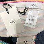 ONIA Erica Rainbow Stripe Side Tie Bikini Bottom Large NWT Photo 6