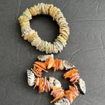 Chip Shell Seashell Chunky Beaded Stretch Bracelets Multiple Photo 1