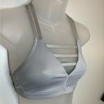 Victoria's Secret VSX Sport Silver Gray Plunge Cage Front Sports Bra Size XS Photo 2