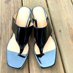 Adrienne Vittadini Nice patent leather slide in sandals 🖤NEW🌟 Photo 2