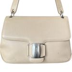 Salvatore Ferragamo Vara Beige Leather Shoulder Bag Photo 3