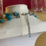 0085 Vintage Y2K AVON Aqua Beaded Multistrand Necklace Deadstock w/Box Blue Photo 2