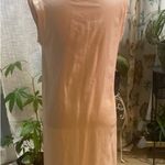 CDM Peach 🍑 Linen Dress Size L Photo 3