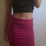 Derek Heart Fuchsia Midi/Maxi Seamless Stretch Bodycon Pencil Skirt Photo 0