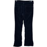 Pilcro and the Letterpress  Navy Corduroy Flare Pants Sz 26 Button Detail Photo 2