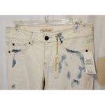 True Freedom "Stained" White Skinny Jeans Junior's Size 7 NWT Photo 1